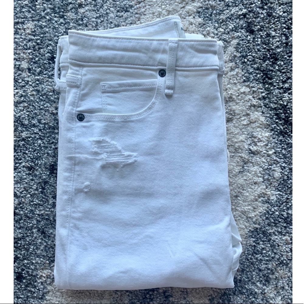 Ripped High Rise Super Skinny Jeans